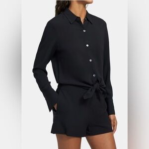 Theory Ranay Navy Blue Romper NWT